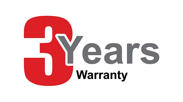 3-Year Warranty On ALL Products