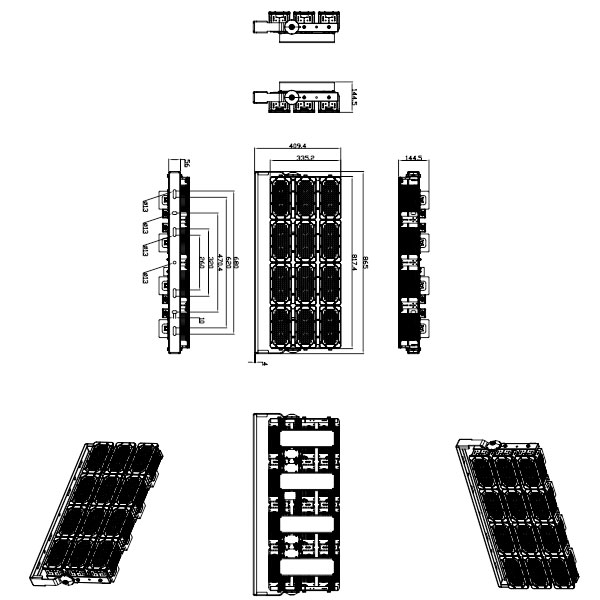 1000W Sport Tennis Court Led Arena Lights Stadium LED Flood Light - LX-FL12-2